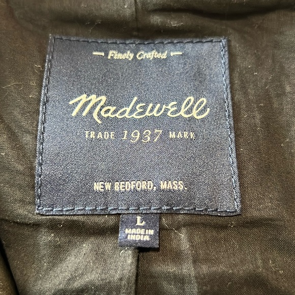 MADEWELL Black Leather Biker Jacket NEVER WORN - Picture 2 of 7